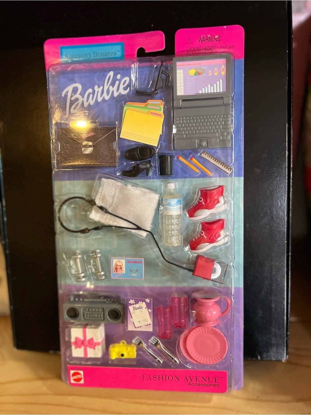Barbie Accessories Set with Pink, Red, Blue & Yellow Accents
